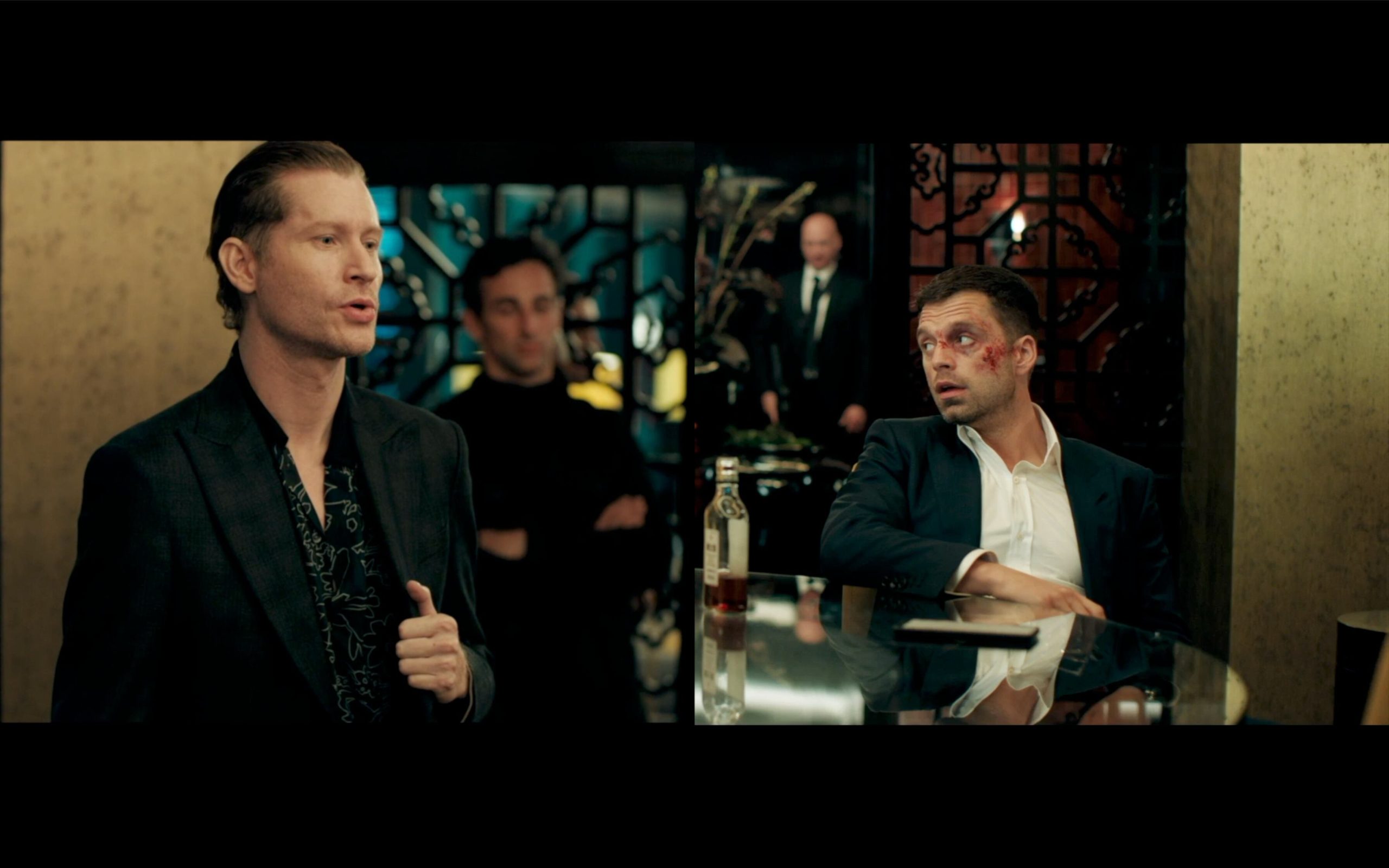 Emilio Insolera junto a Sebastian Stan en la película The 365