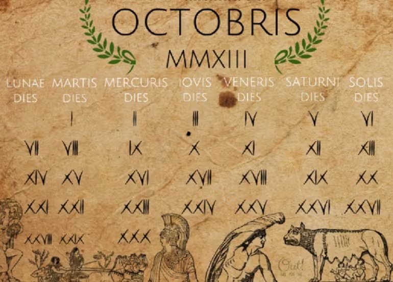 En el calendario romano los nombres de los días de la semana condensan astronomía antigua y mitología