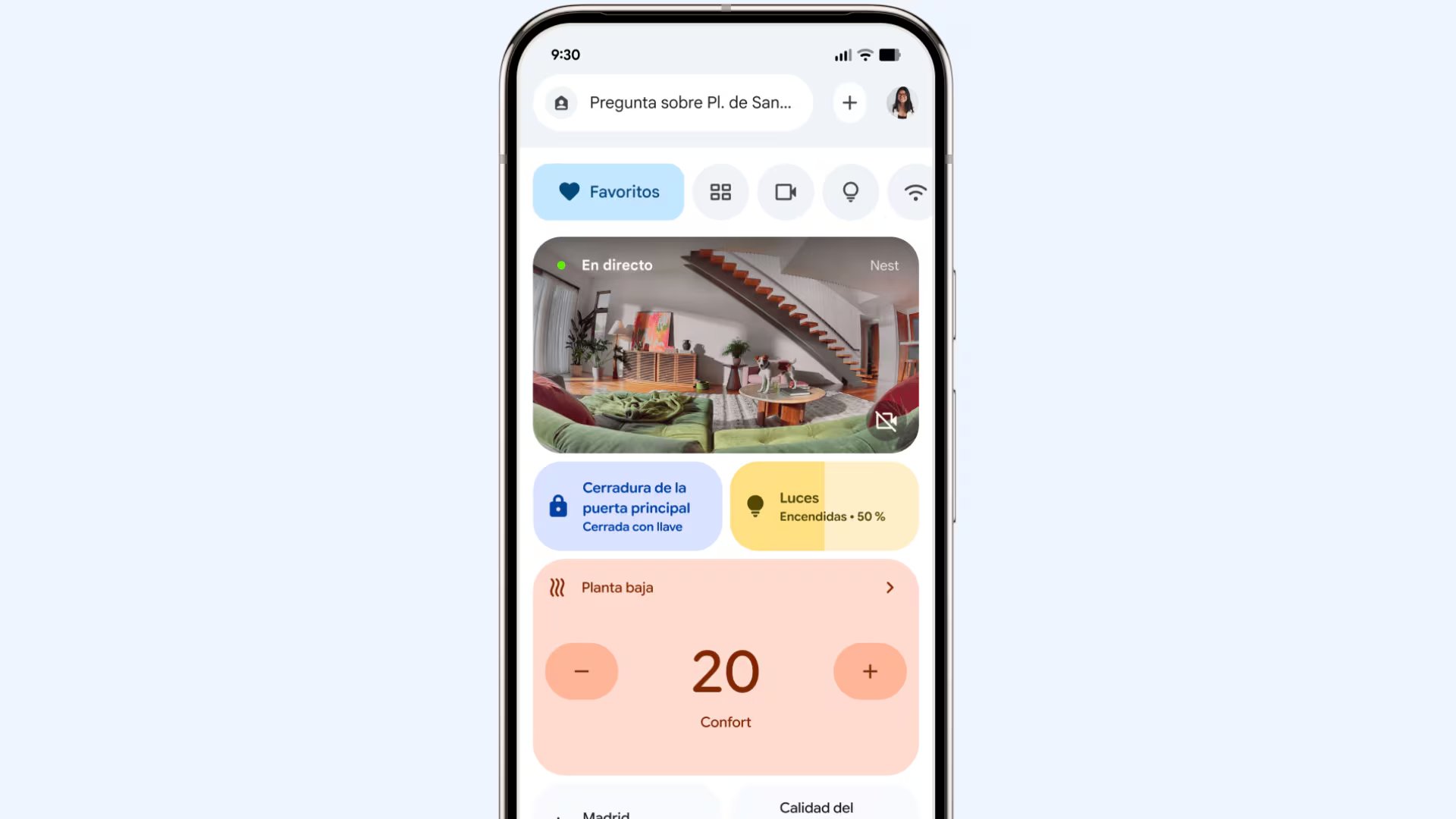 Así luce la interfaz de Google Home.
(Google)