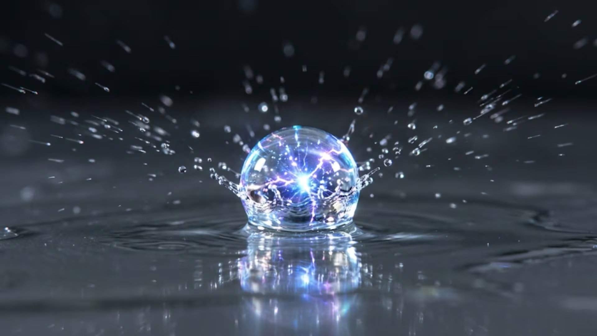Los investigadores demostraron que la fisión de Coulomb puede producirse en gotas sobre superficies sin fricción (Imagen Ilustrativa Infobae)