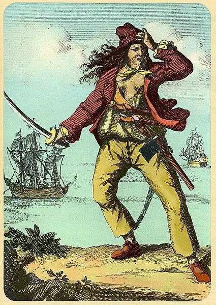 El disfraz masculino permitió a Mary Read acceder desde niña a empleos y aventuras reservados únicamente para los hombres en la Inglaterra del siglo XVII (Wikimedia Commons)