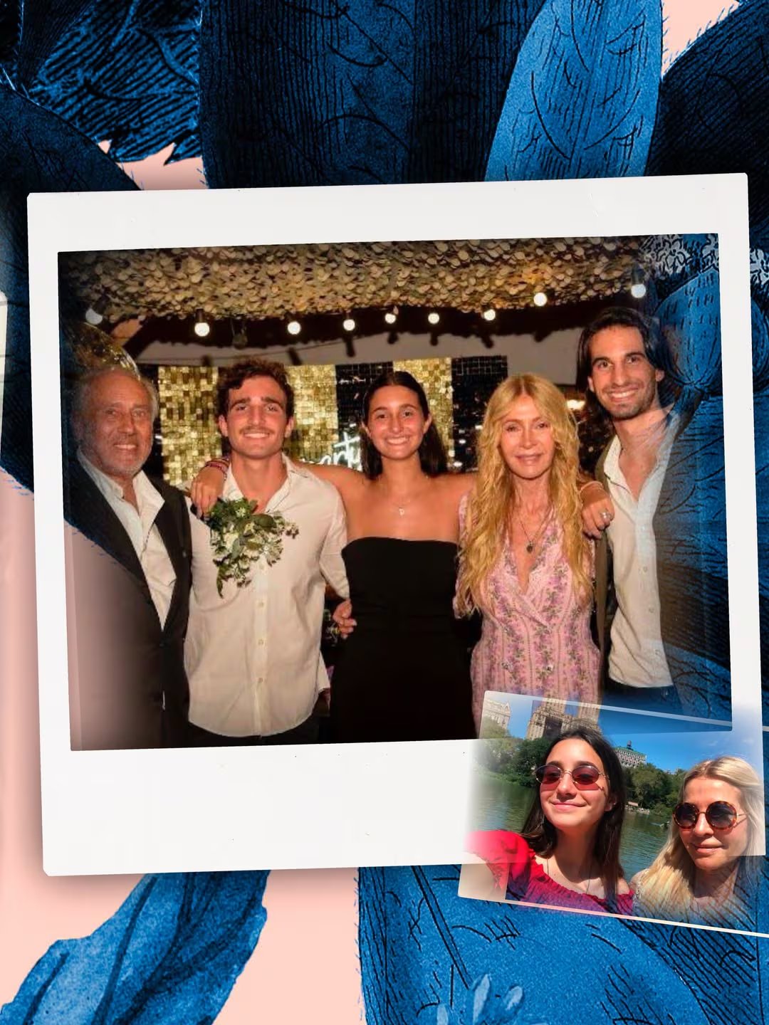 Cris Morena posa sonriente junto a su familia en un evento, mientras dedica un tierno mensaje a su nieta Azul por su cumpleaños