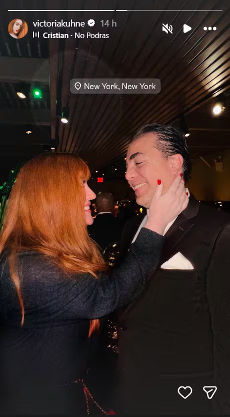 El programa Ventaneando difunde que Cristian Castro habría tenido un encuentro con la fanática Celeste Rifai durante su estancia en Nueva York (Victoria Künhe: Instagram)