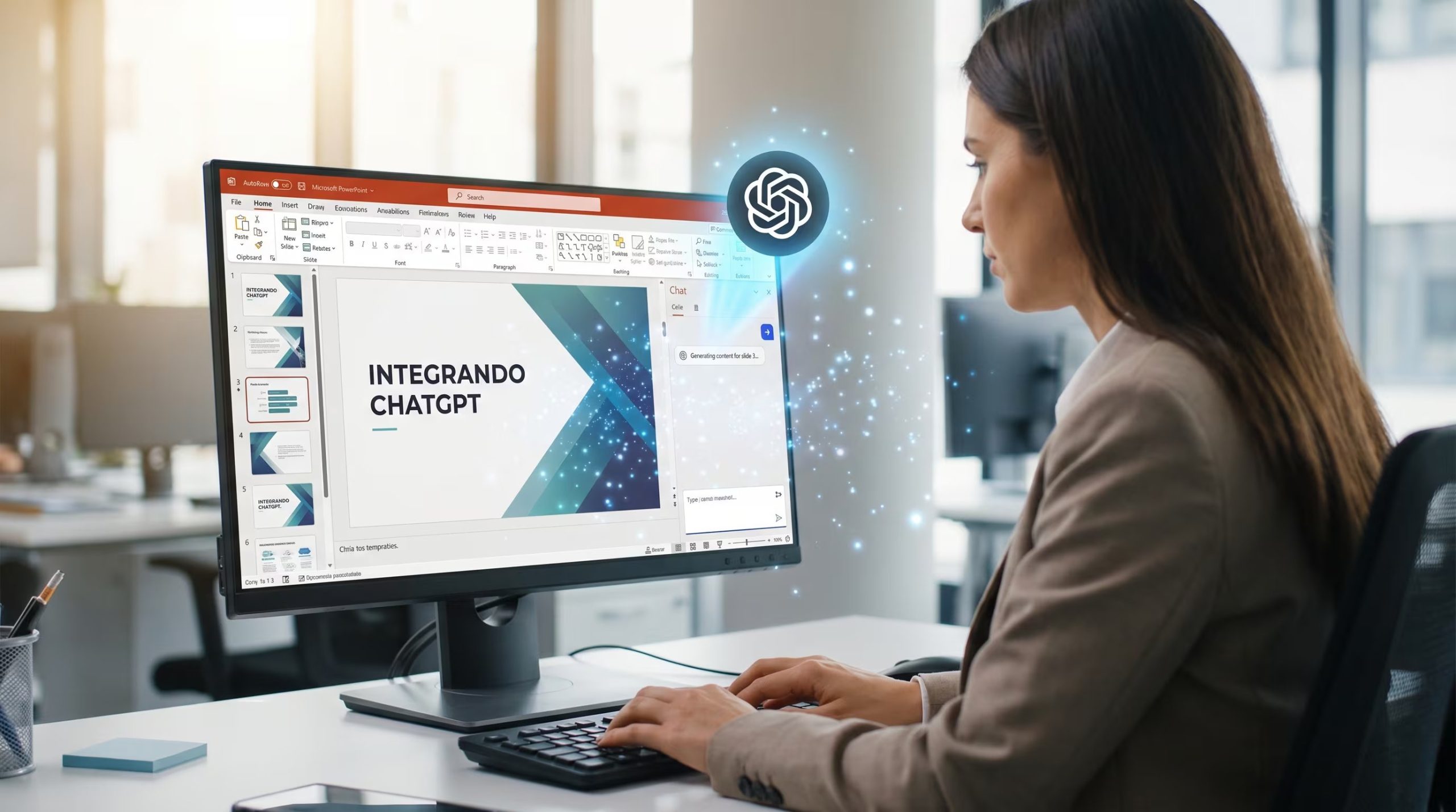 ChatGPT es capaz de leer y auditar la coherencia y el flujo de una presentación completa. 
(Imagen ilustrativa Infobae)