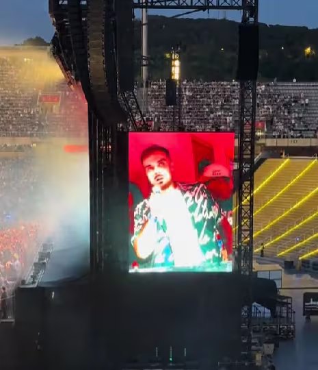 Ibai Llanos en La Casita de Bad Bunny en Barcelona (REDES SOCIALES).