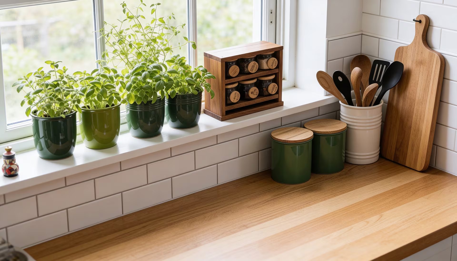 Las plantas aromáticas como albahaca, menta y tomillo optimizan la cocina, aportando frescura y utilidad culinaria en espacios bien ventilados