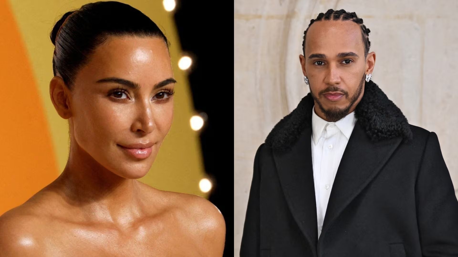 Cada aparición de Kim Kardashian y Lewis Hamilton refuerza su narrativa visual y consolida su influencia en la moda internacional (Reuters. AFP)