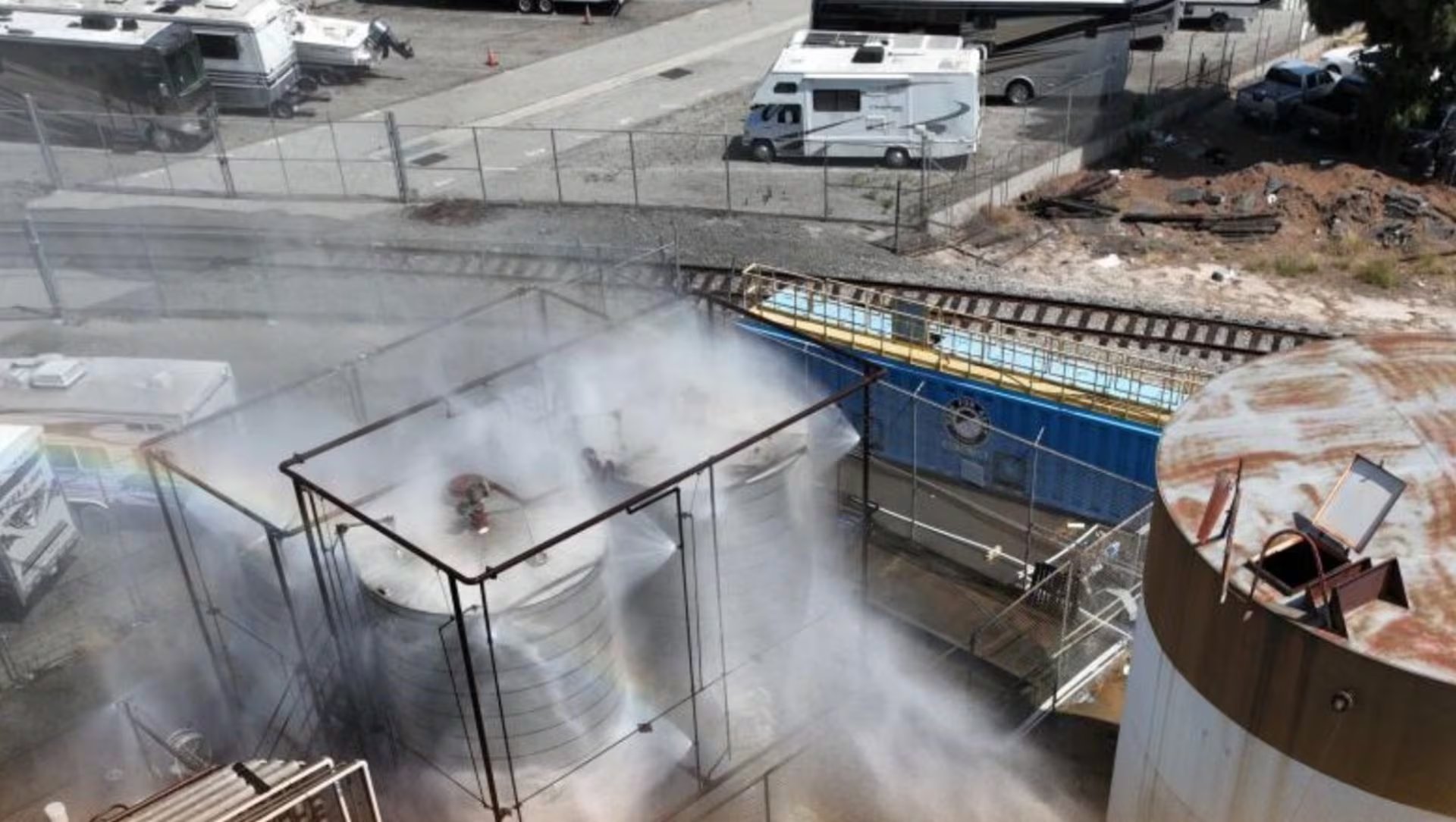 El interior del tanque bajó a 33,9 °C desde 37,7 °C del día anterior 
POLITICA NORTEAMÉRICA ESTADOS UNIDOS INTERNACIONAL
GOBERNACIÓN DE CALIFORNIA / X
