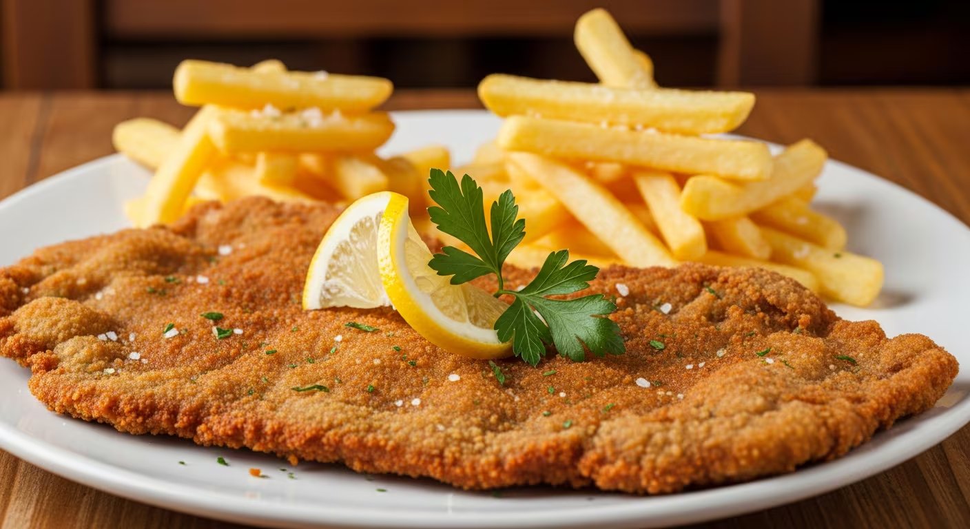 La milanesa clásica argentina se prepara con nalga o peceto cortados en bifes, marinados en huevo, ajo y perejil (Imagen Ilustrativa Infobae)