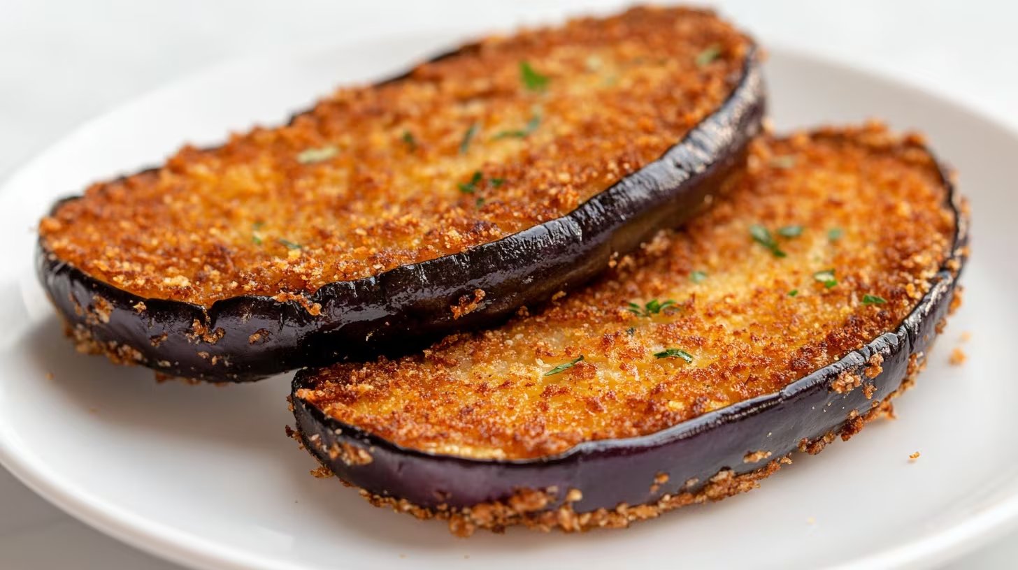 La milanesa de berenjena utiliza láminas de berenjena rebozadas y horneadas (Imagen Ilustrativa Infobae)