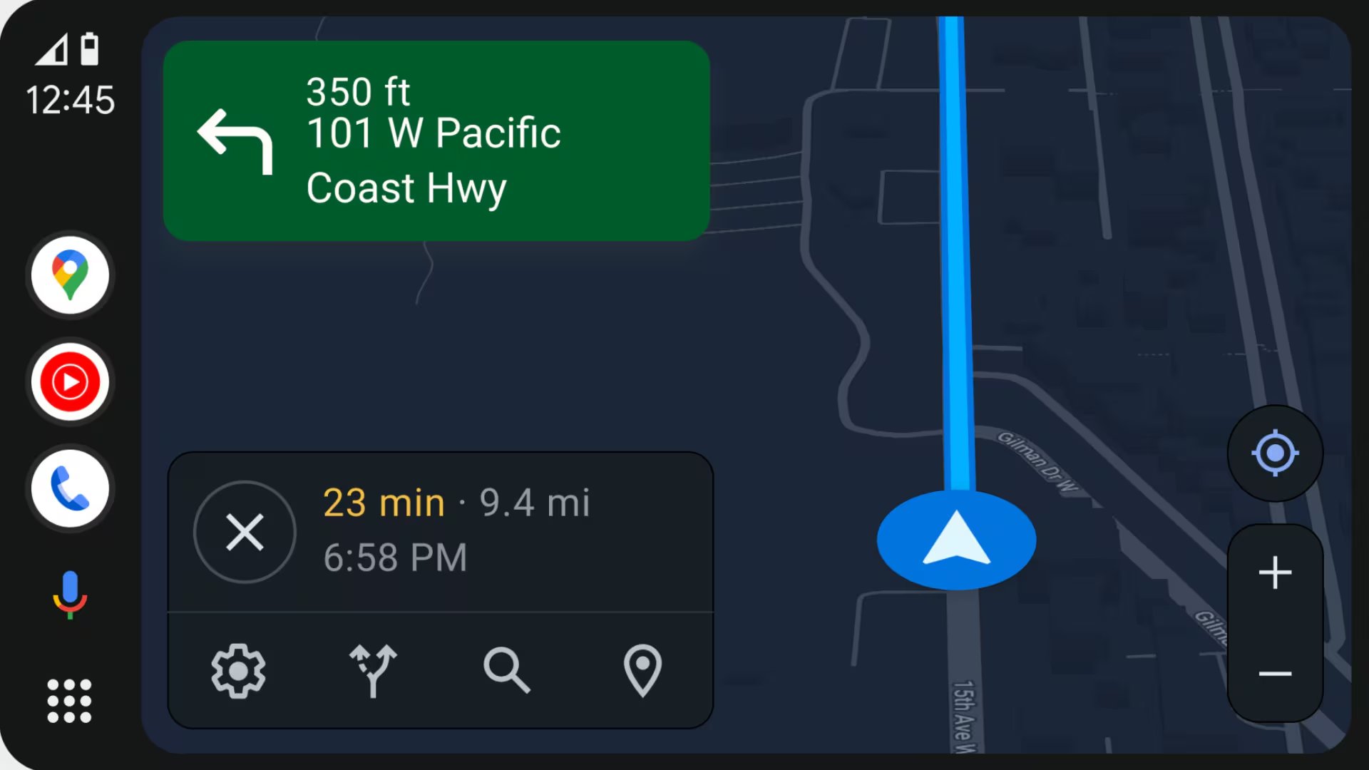 La barra de estado permitía consultar datos esenciales sin apartar la vista del camino. (Google)