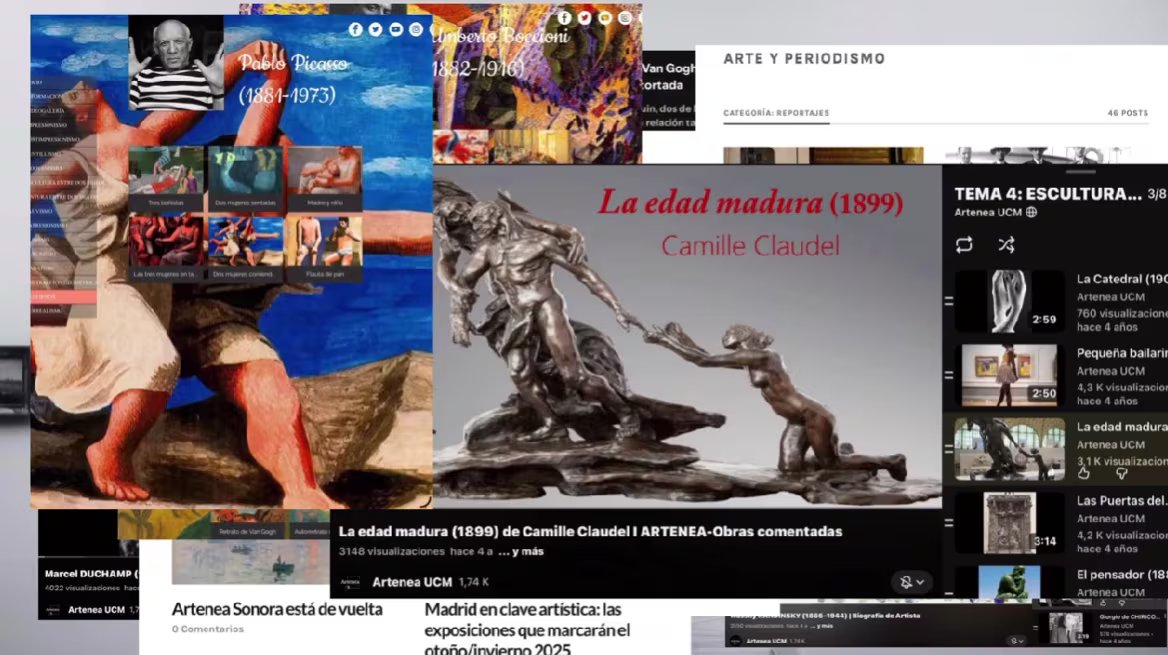 Imágenes del blog Artenea. (Artenea UCM / YouTube)