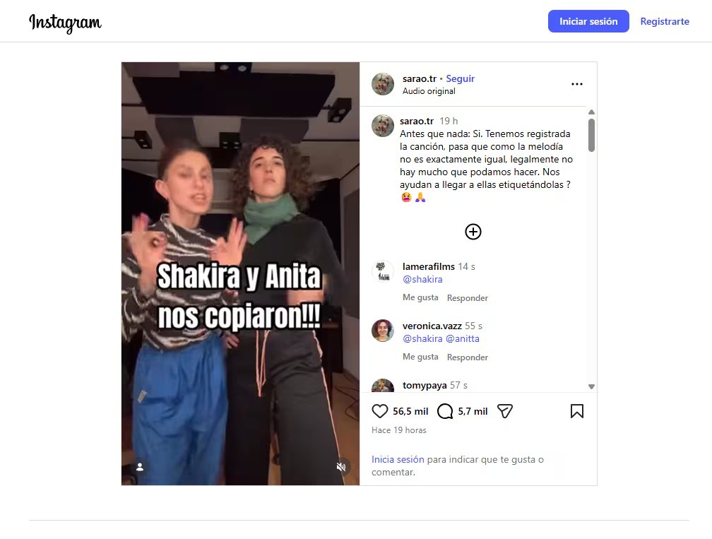 La controversia se amplió tras el señalamiento de seguidores que encontraron paralelismos en la estética visual y la paleta de colores promocionales - crédito Sarao/Instagram