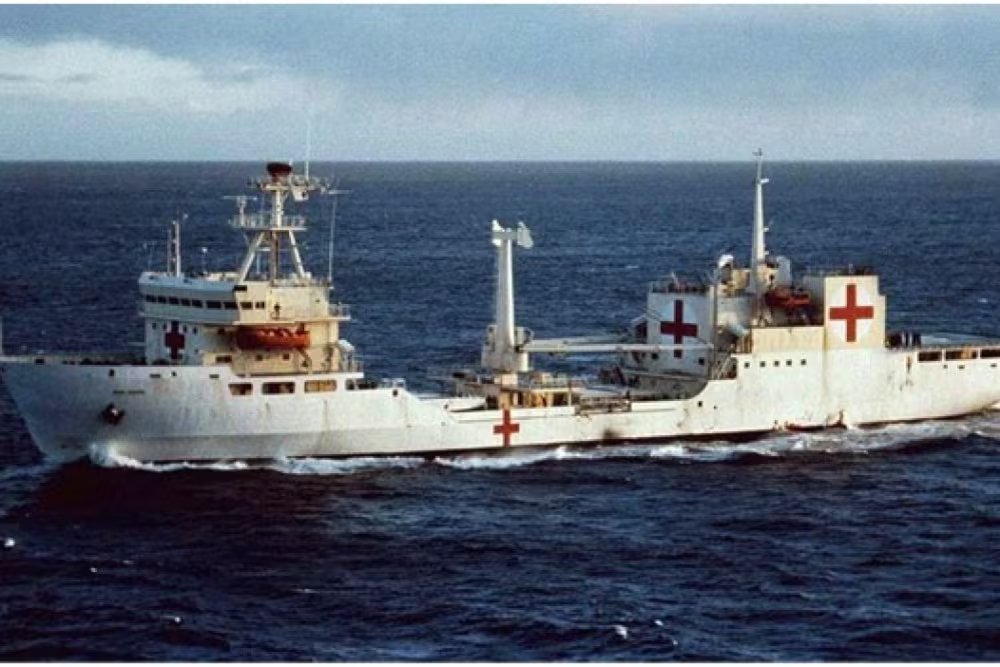 El Bahía Paraíso cumplió tareas de buque hospital durante la guerra
