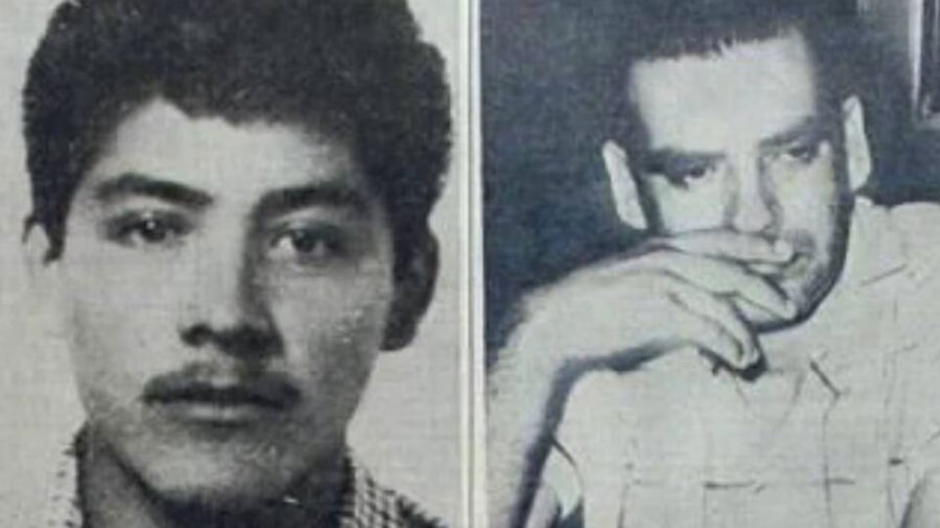 Alfredo Ballí Treviño a la derecha y su víctima. el joven Jesús Castillo Rangel