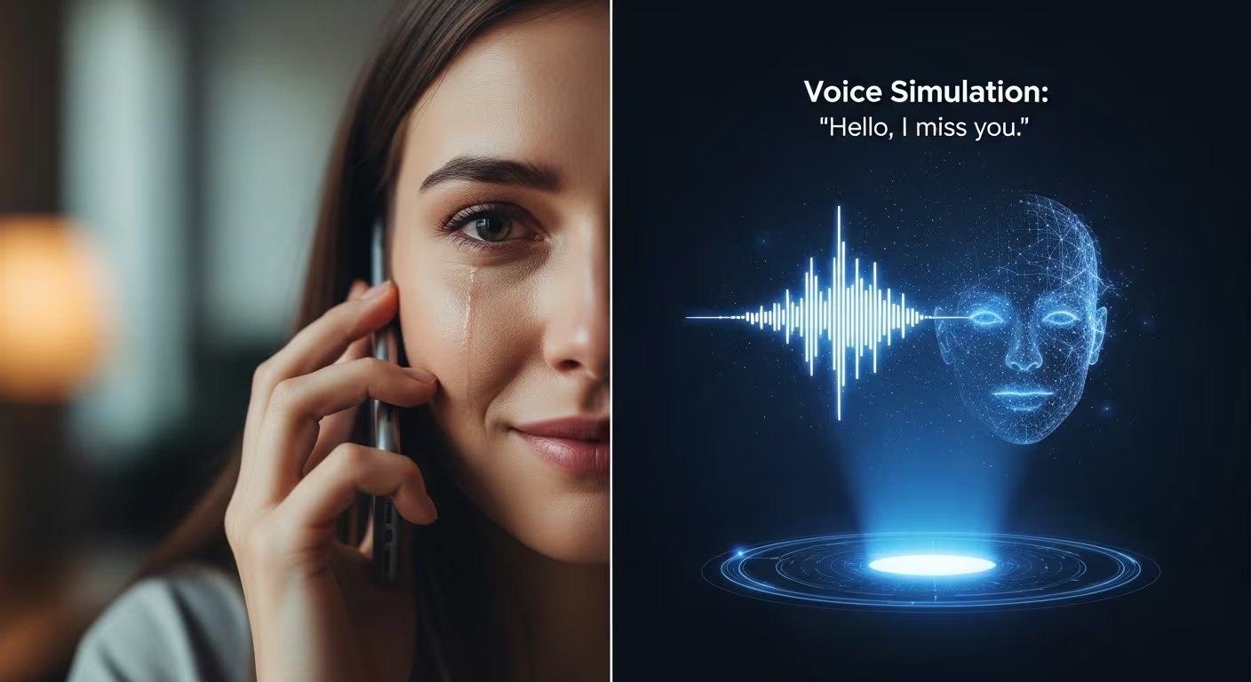 Herramientas como chatbots y griefbots utilizan datos y audios de personas para crear avatares virtuales capaces de interactuar en tiempo real. (Imagen Ilustrativa Infobae)