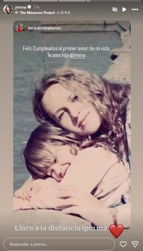 El conmovedor mensaje de cumpleaños de la mamá de Jimena Barón a su hija (Instagram)