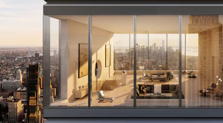 Vecinos critican que el edificio, con precios que parten de USD 7,5 millones por apartamento, simboliza la desigualdad urbana y el avance del lujo sobre el espacio público (DBOX/Renders)