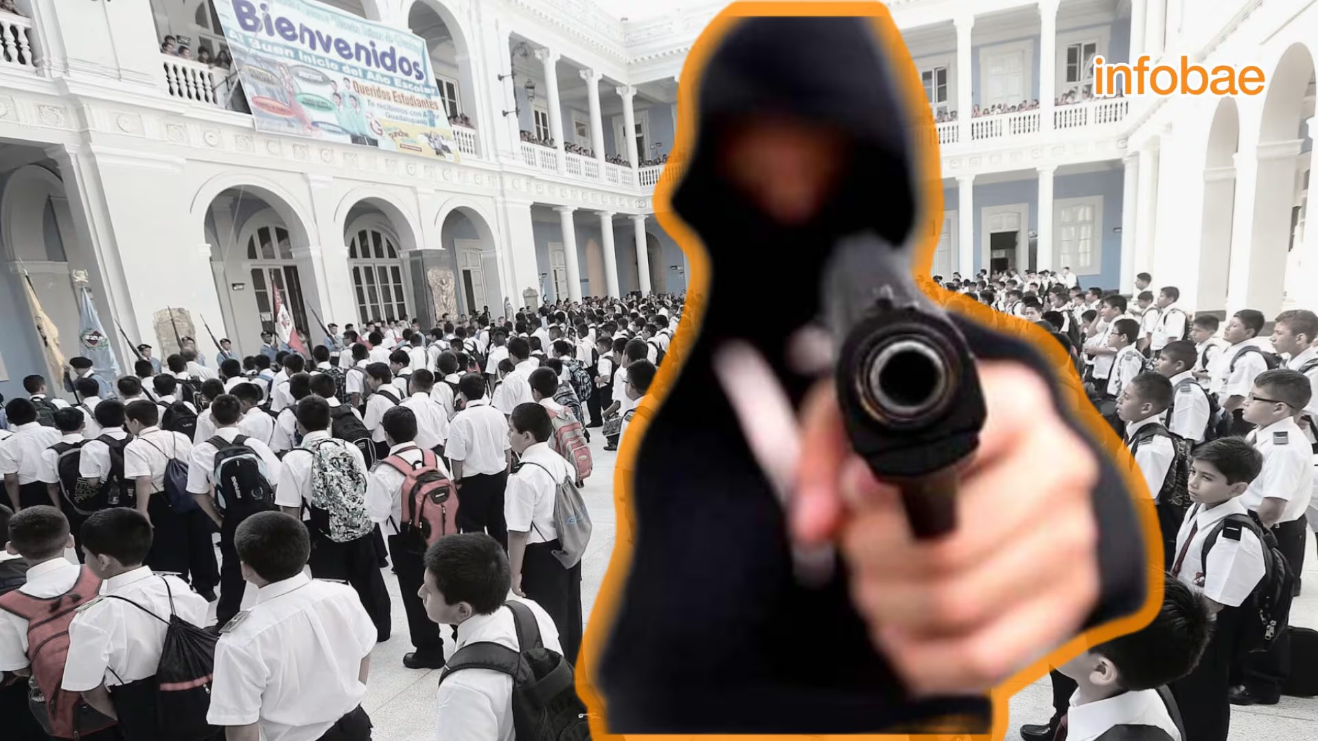Un mensaje intimidatorio firmado por 'hacker1230' en un colegio privado de Lima se relacionó con estudiantes que imitaban un reto viral regional. (Infobae)