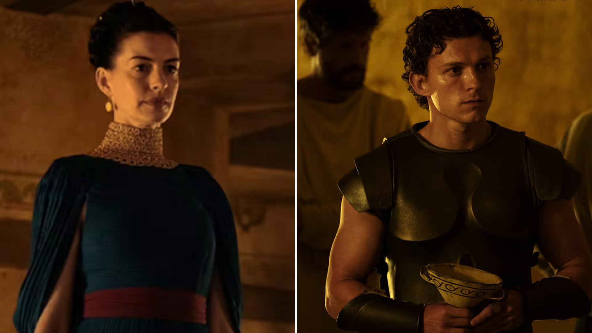 Anne Hathaway interpreta una Penélope intensa y equitativa a Odiseo, y Tom Holland a Telémaco, hijo del héroe mitológico