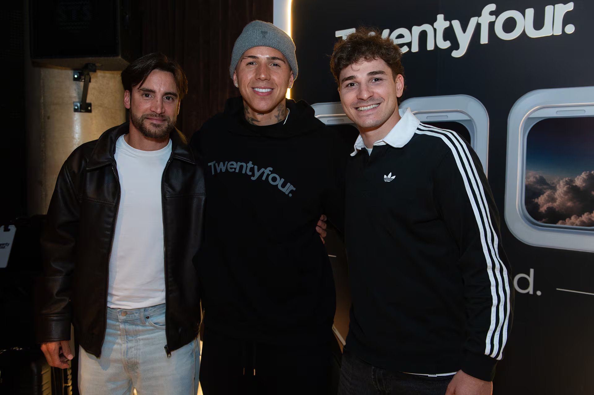 Los jugadores Nicolas Tagliafico, Enzo Fernández y Julian Álvarez