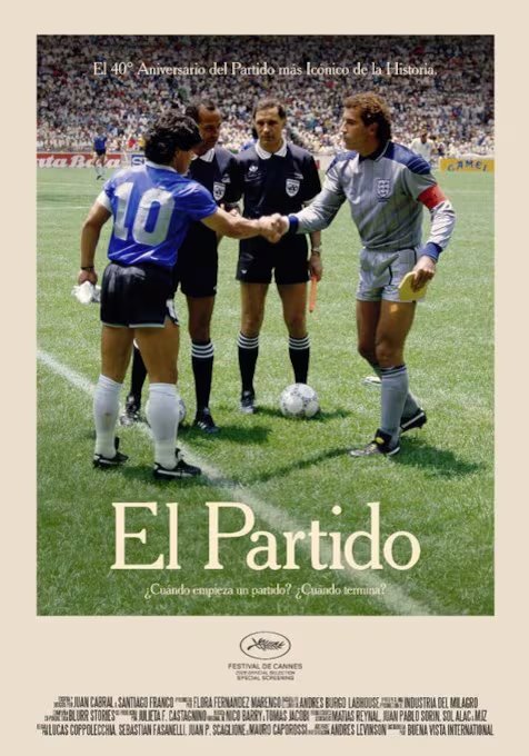 El documental argentino 'El partido' revive el histórico encuentro entre Argentina e Inglaterra en el Mundial de 1986, con Diego Maradona como protagonista