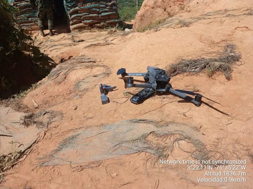 Imagen de referencia. El uso de drones por grupos armados marca una nueva etapa en la guerra interna colombiana - crédito Ejército Nacional