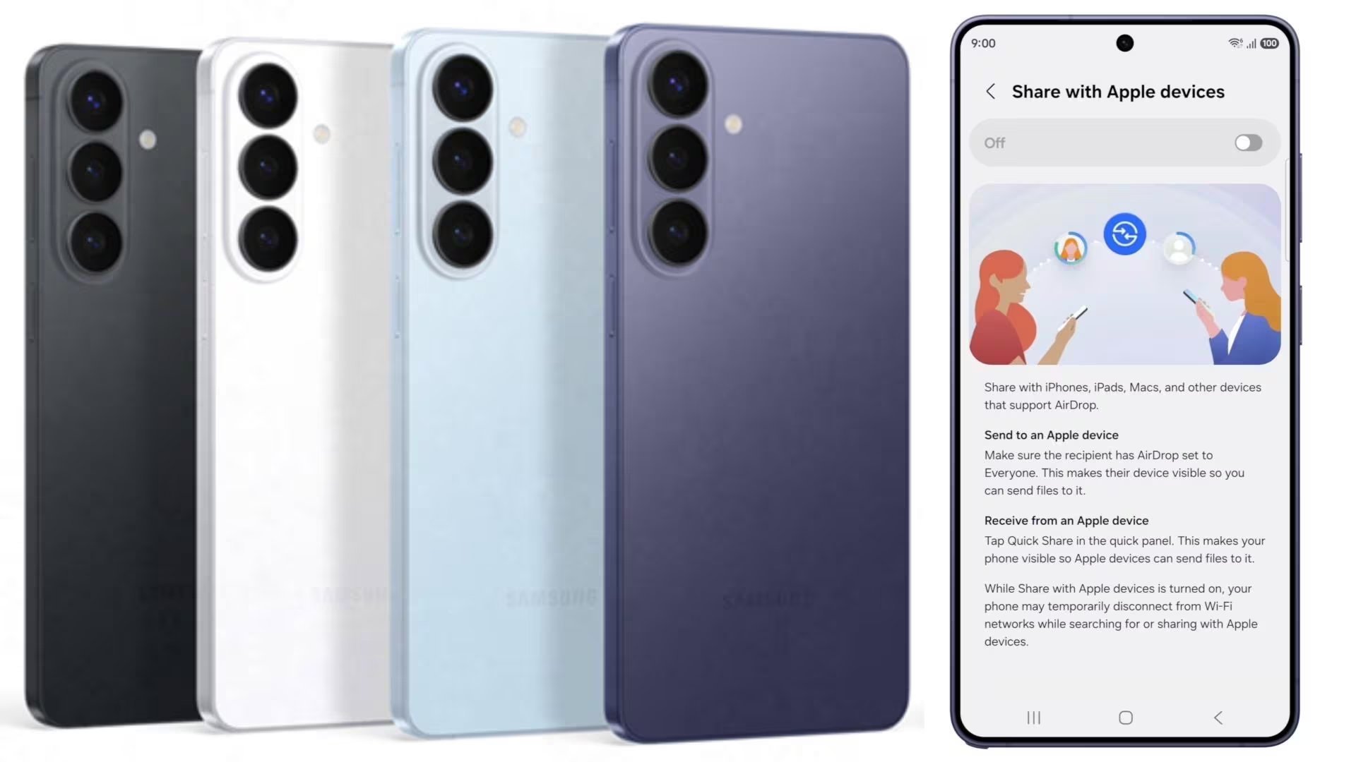 Quick Share, ahora con compatibilidad iOS, facilita la transferencia de archivos entre dispositivos Galaxy y Apple. (Europa Press)