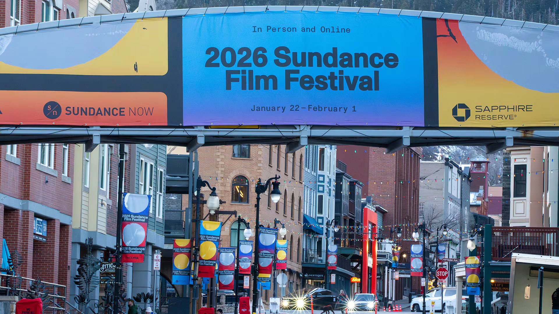 Main Street is seen at the start of the Sundance Film Festival on Thursday, Jan. 22, 2026, in Park City, Utah. (Photo by Charles Sykes/Invision/AP)