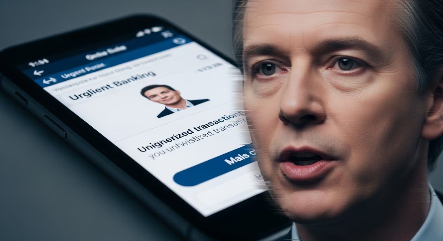 Imagen que muestra un deepfake utilizado para suplantación en fraudes digitales a través de aplicaciones bancarias. (Imagen Ilustrativa Infobae)