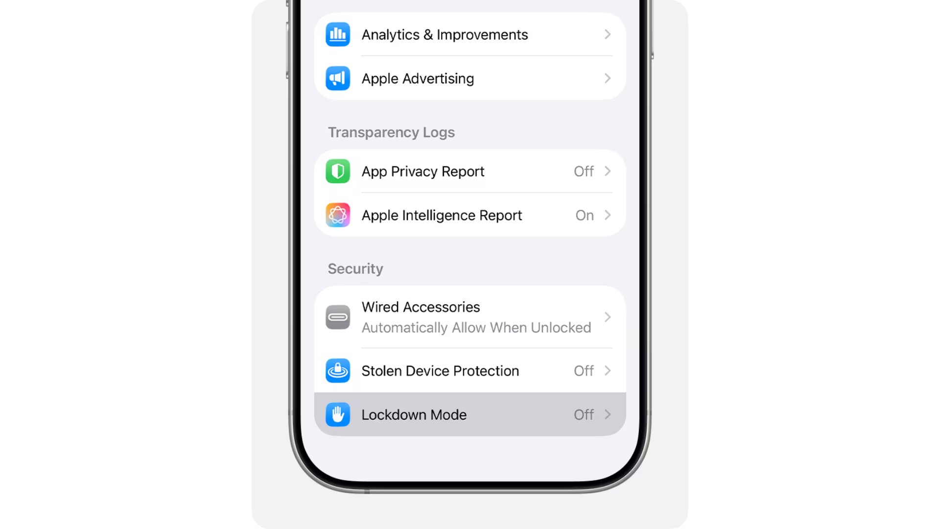 El Modo Aislamiento de Apple limita funciones del iPhone para reducir las posibilidades de espionaje digital. (Apple)