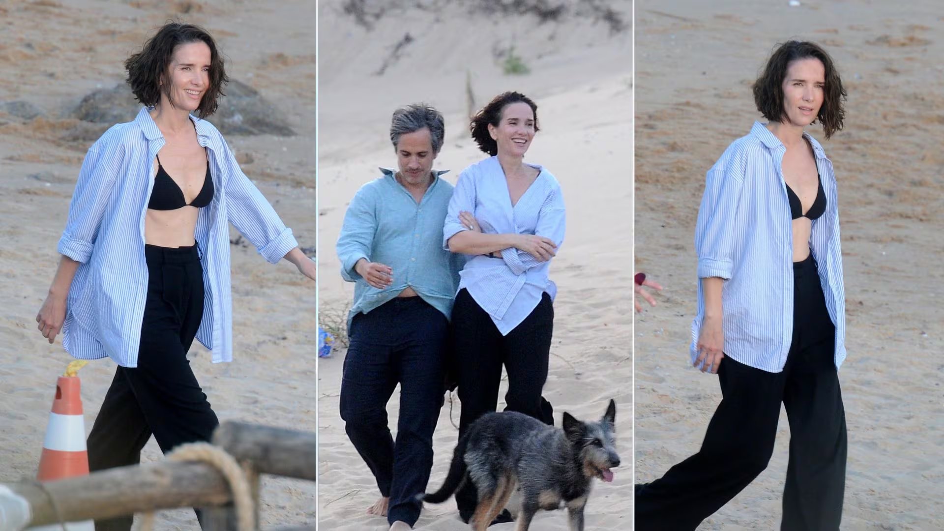 Natalia Oreiro y Gael García Bernal rodando la película en Uruguay