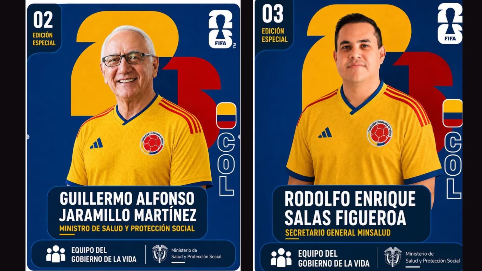 La iniciativa del Ministerio reconoce al personal de salud colombiano como parte esencial del equipo nacional - crédito @minsaludcol/IG