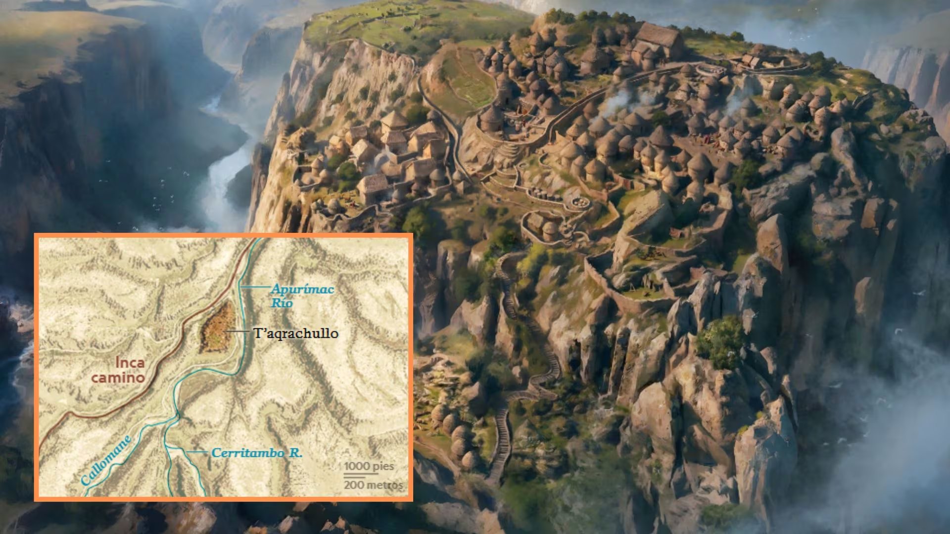 T'aqrachullo emerge como posible ubicación de la legendaria ciudadela inca Ancocagua, generando expectativas en la arqueología sudamericana. (National Geographic)