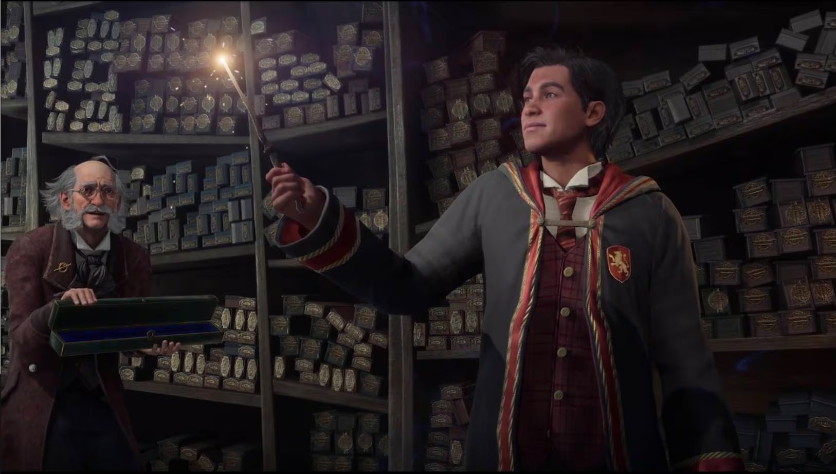 Al inicio del juego se debe escoger entre una de las cuatro casas: Gryffindor, Hufflepuff, Ravenclaw o Slytherin.