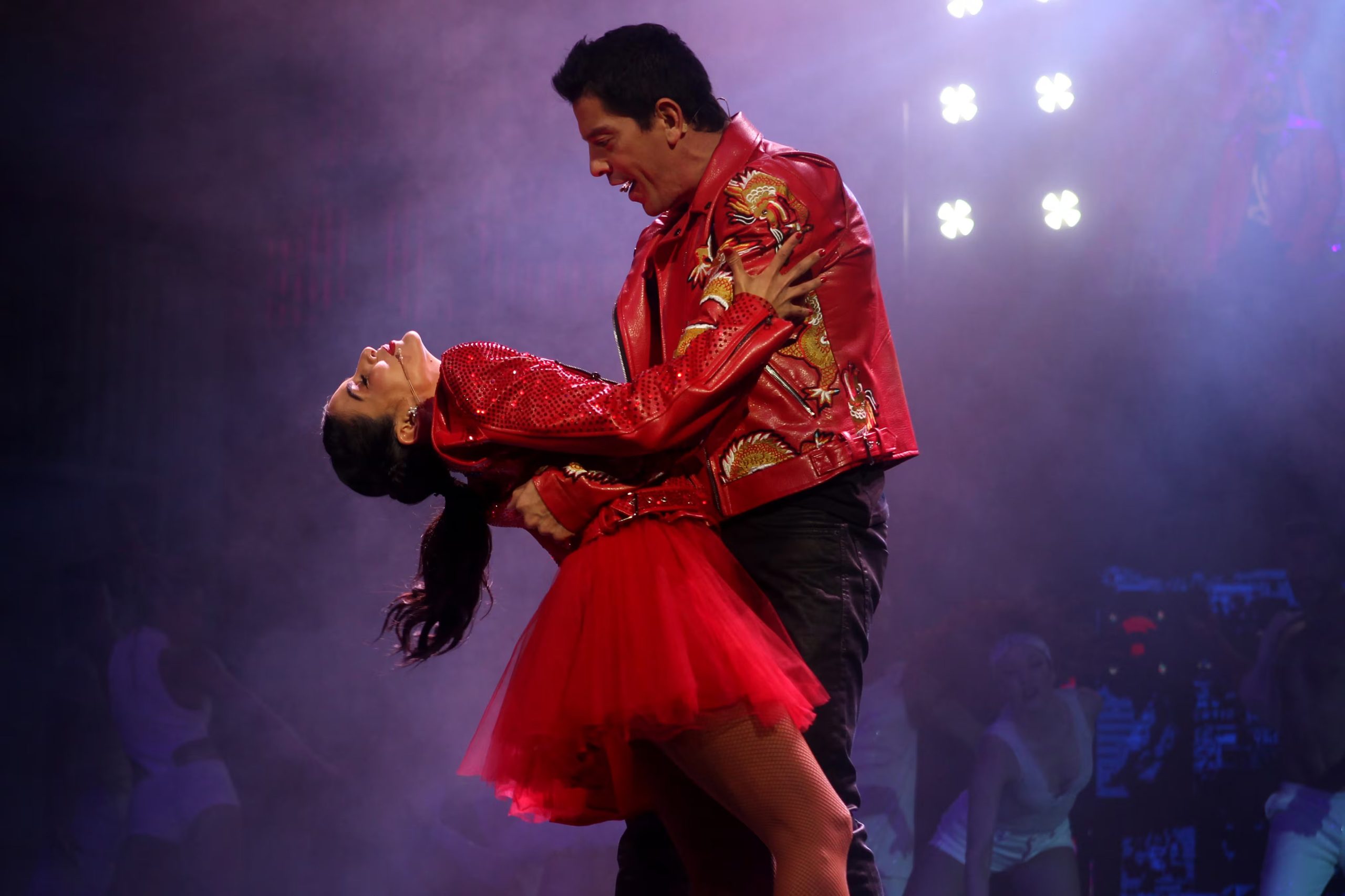 María León y Yahir durante presentación del musical Hoy no me puedo levantar. Ciudad de México, abril 26, 2021.
Foto: Karina Hernández / Infobae