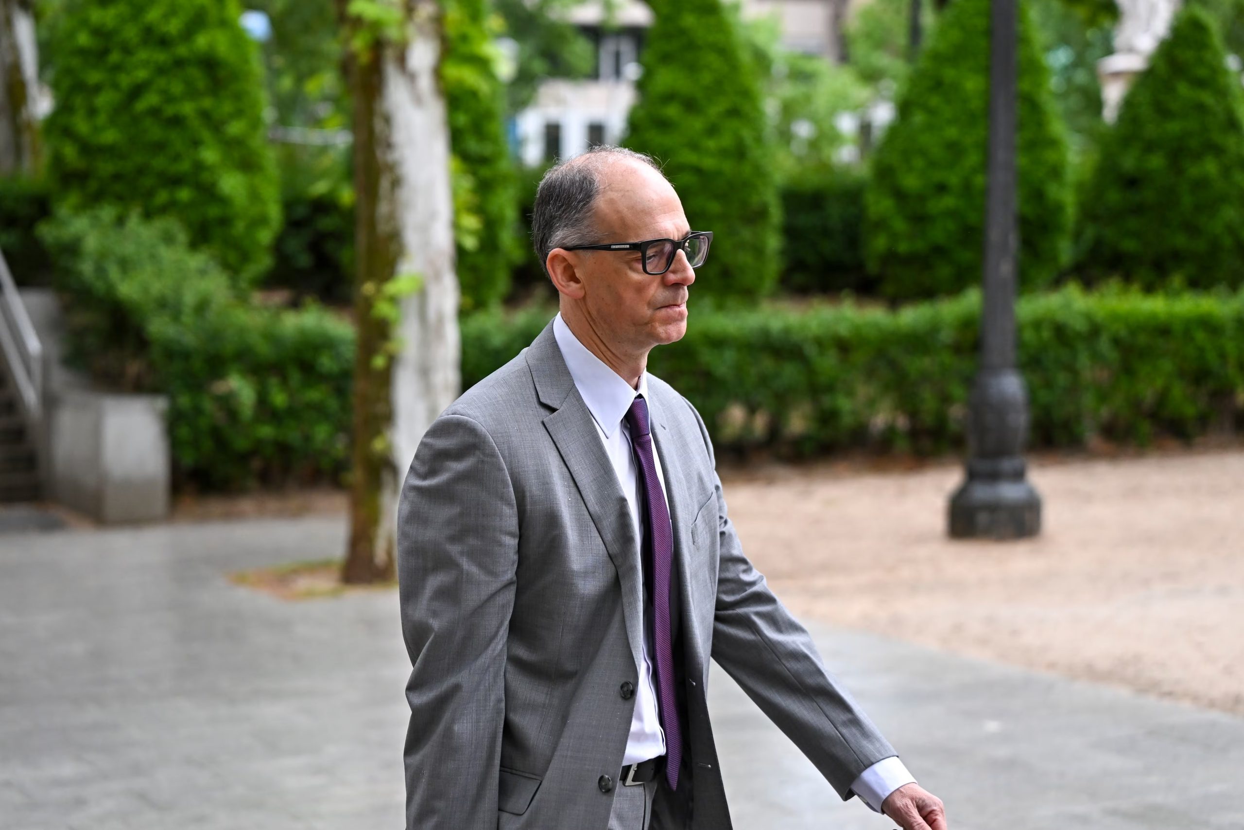 Manuel Morocho, principal investigador del caso Gürtel, a las puertas de la Audiencia Nacional. (EFE/Fernando Villar)
