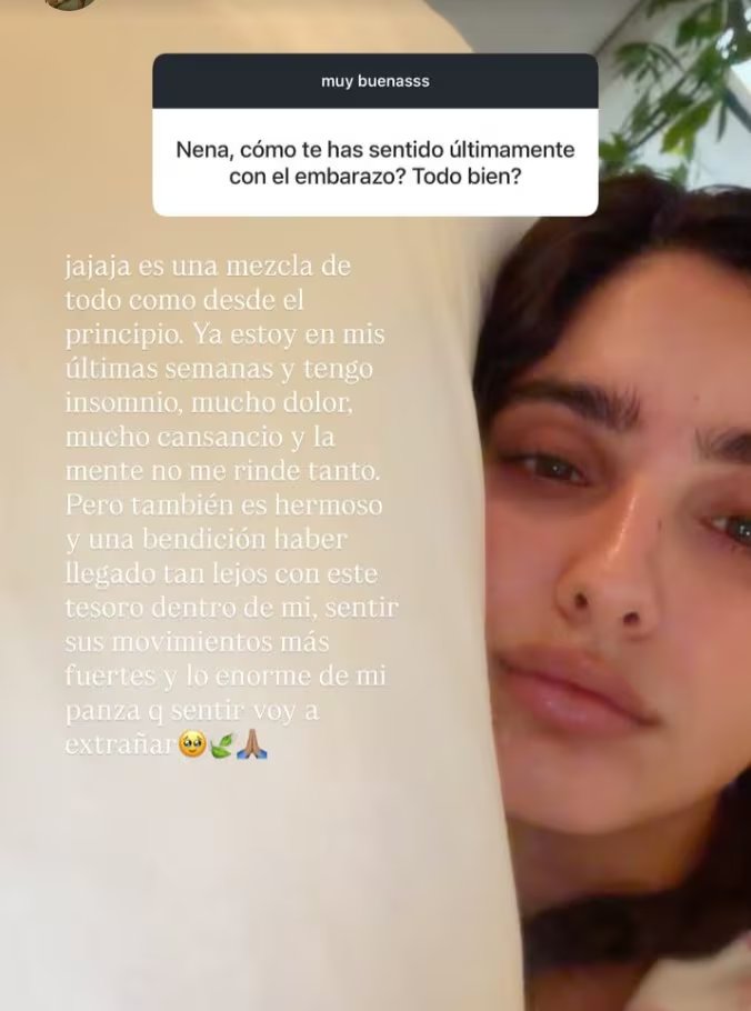 La modelo venezolana compartió que, además de insomnio y cansancio, experimenta molestias físicas constantes y dificultades para concentrarse - crédito @isabella.ladera/ Intagram