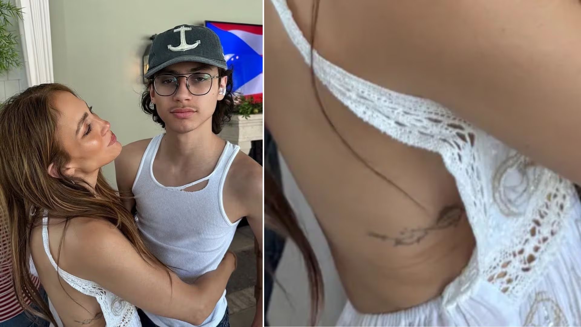En una publicación por Memorial Day, la cantante mostró discretamente el diseño modificado en la zona de sus costillas.(Instagram)