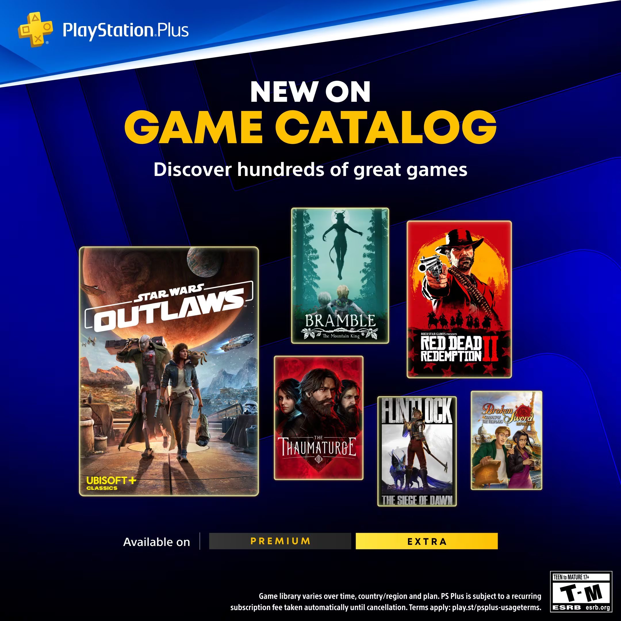 Star Wars Outlaws se suma como uno de los lanzamientos principales de PlayStation Plus Extra, exclusivo para PS5 y con historia original en el universo Star Wars.