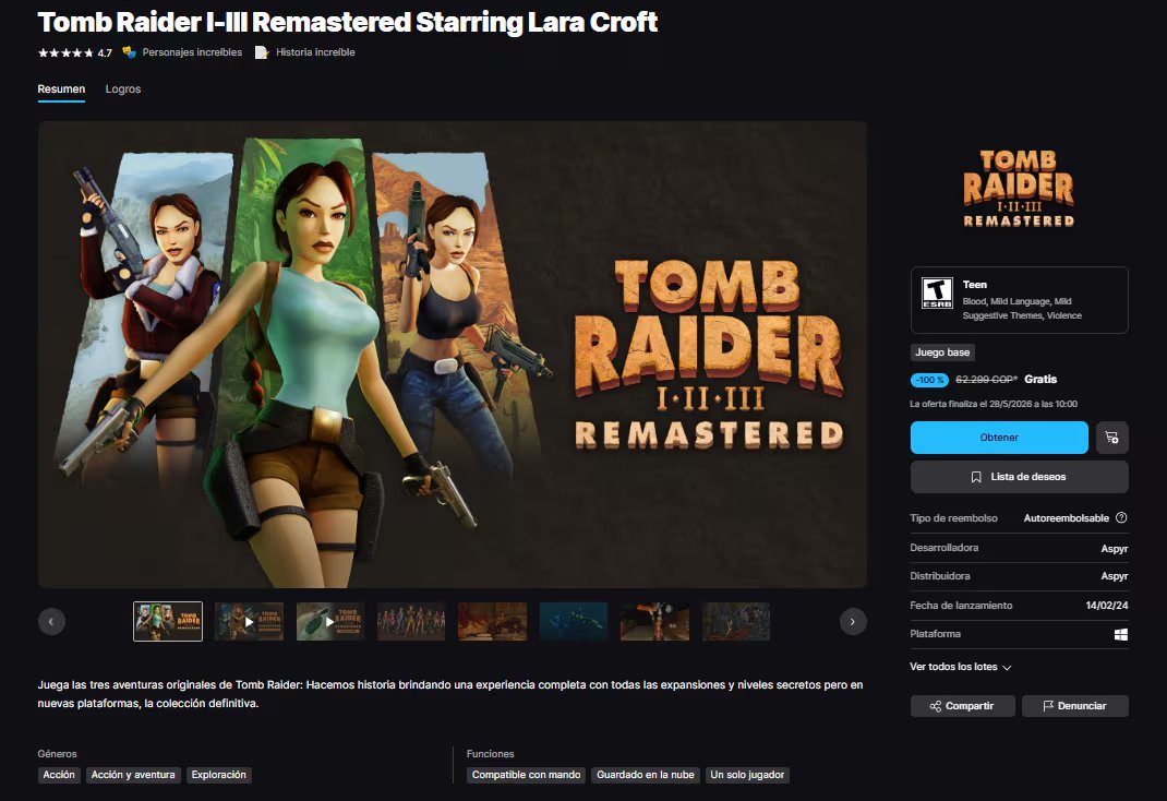 Tomb Raider sigue la historia de una botánica. (Epic Games)