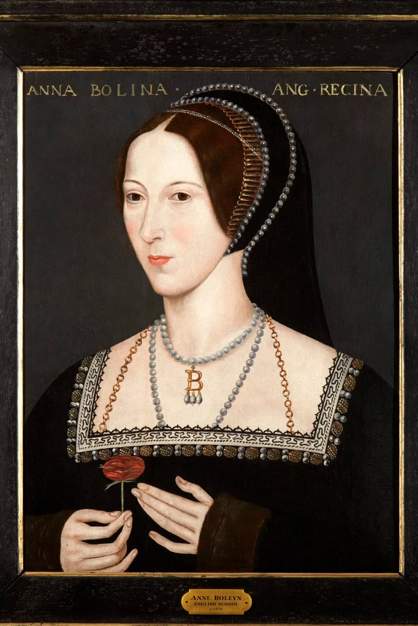 Retrato póstumo de Ana Bolena en el castillo de Hever, c. 1583
