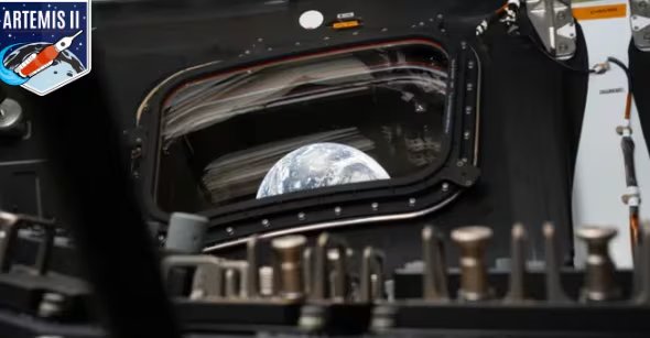 La Tierra desde la ventana de Orión (NASA)