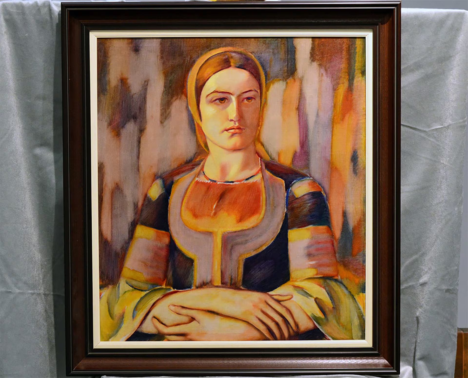 Retrato que el artista regaló a los padres de Dafina Koteva