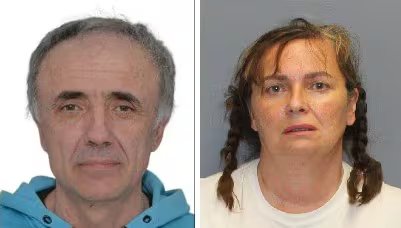 Nikola Krndija y Natali Ray han sido acusados ​​de un robo de vinos de alta gama en Virginia. (Oficina del Sheriff del Condado de Clarke/Centro Regional de Detención para Adultos del Noroeste)