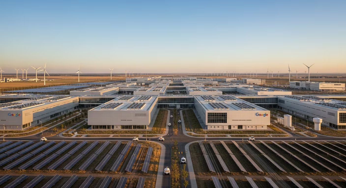 Google invierte directamente en generación de energía y fuentes renovables para asegurar recursos críticos y eficiencia en sus data centers. (Imagen Ilustrativa Infobae)
