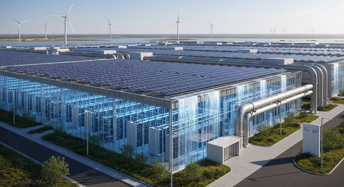 Los centros de datos de Google logran un índice PUE de 1,1, posicionándose como referentes en eficiencia energética dentro de la industria tecnológica. (Imagen Ilustrativa Infobae)