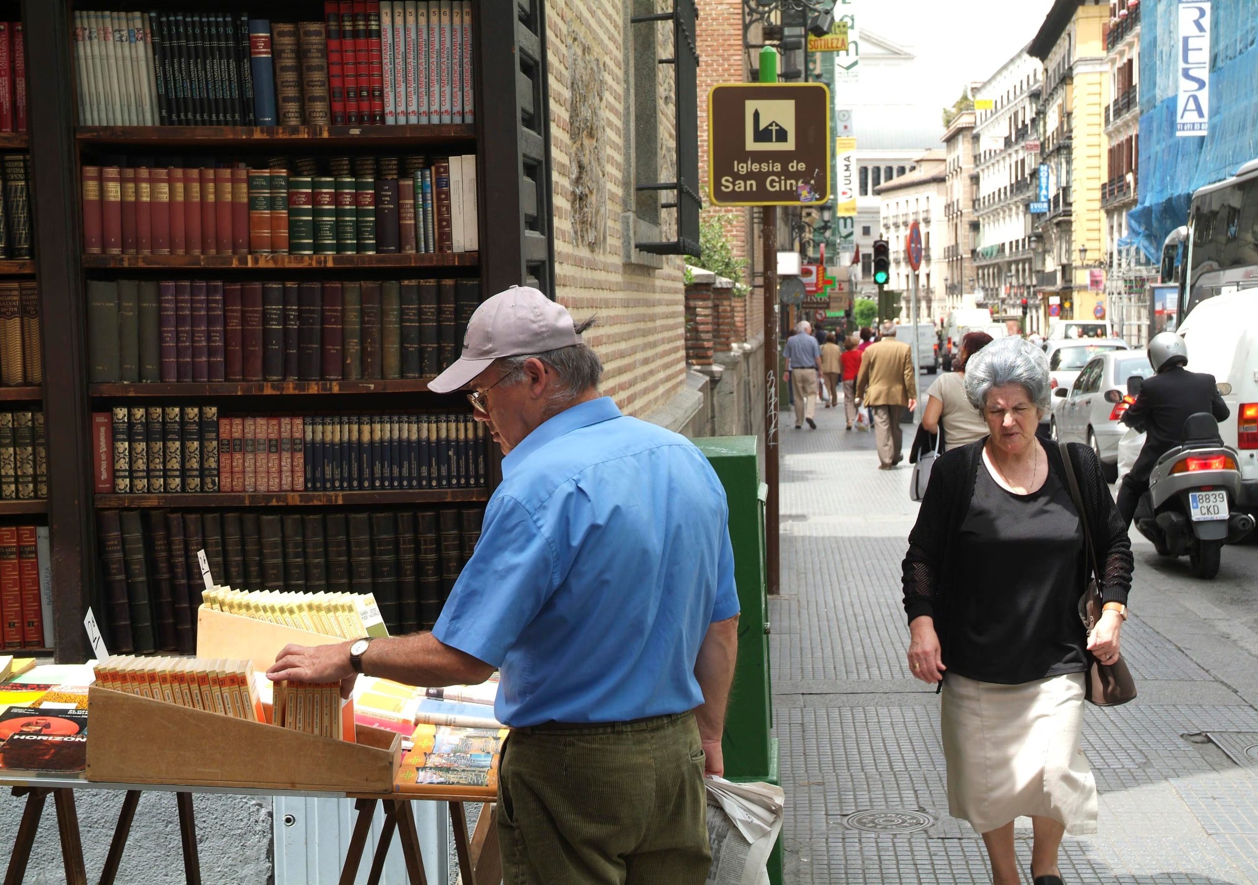 Madrid of the Austrias. Travesia de San Gines. Bookstore of old books. (Photo by Quim Llenas/Cover/Getty Images)