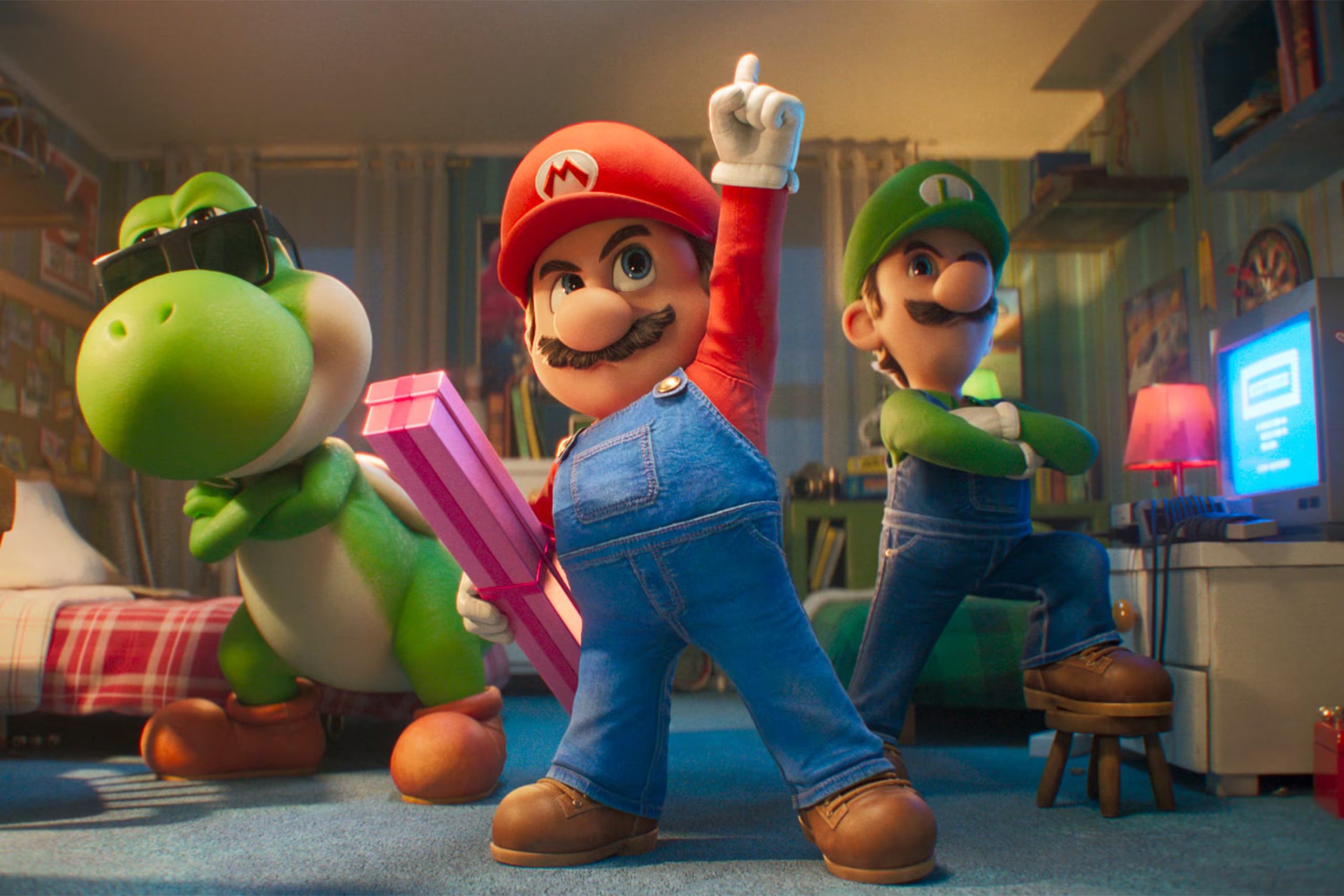 Super Mario Galaxy Movie se consolida como la producción animada más taquillera de 2026 en Estados Unidos, según Box Office Mojo. (Nintendo and Illumination/Universal Pictures via AP)