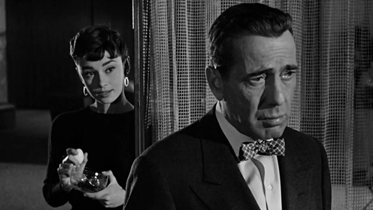 Audrey Hepburn y Humphrey Bogart en 'Sabrina'